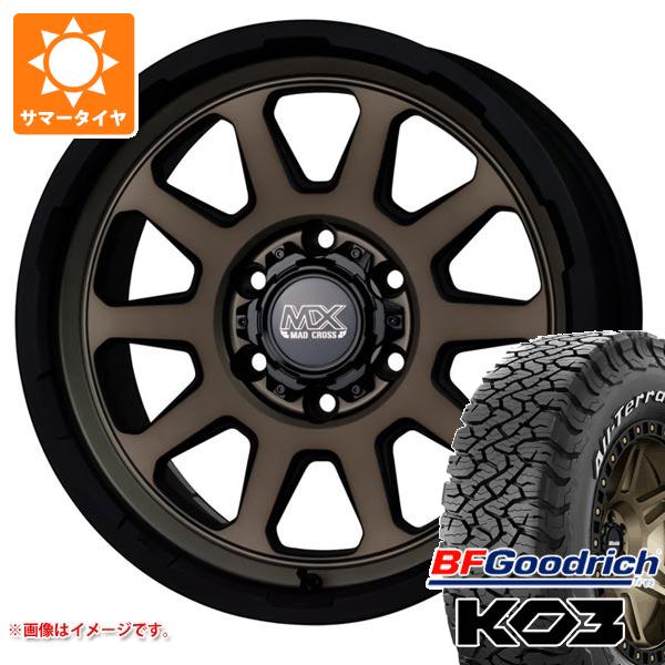 【タイヤ交換対象】FJクルーザー 10系用 2026年製 サマータイヤ BFグッドリッチ オールテレーンT/A KO3 LT285/70R17 121/118S ホワイトレター マッドクロスレンジャー 8.0-17 タイヤホイール4本セット｜タイヤマックス