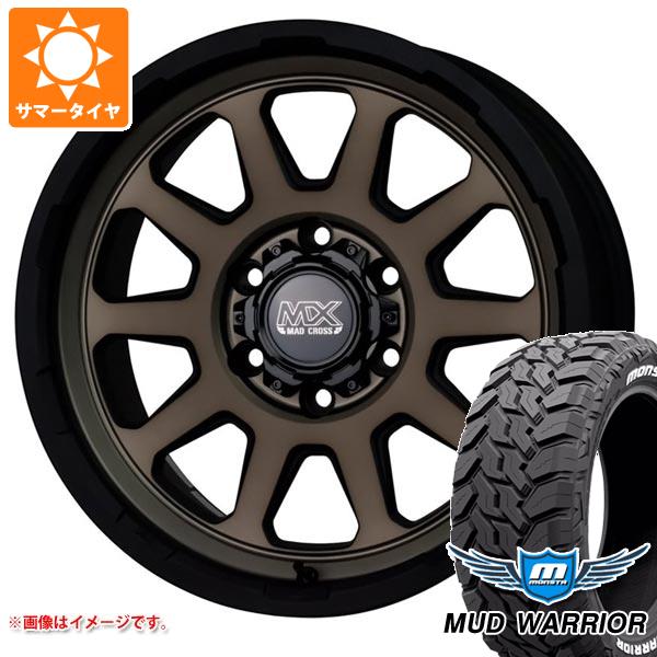 【タイヤ交換対象】5本セット トヨタ FJクルーザー 10系用 サマータイヤ モンスタ マッドウォーリアー LT265/70R17 121/118Q ホワイトレター マッドクロスレンジャー 8.0-17 タイヤホイール5本セット