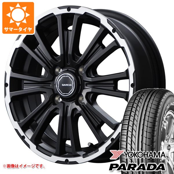 【タイヤ交換対象】2026年製 サマータイヤ 165/55R14 95/93N ヨコハマ パラダ PA03 ブラックレター SS リボルバーKC 4.5-14 タイヤホイール4本セット|タイヤマックス
