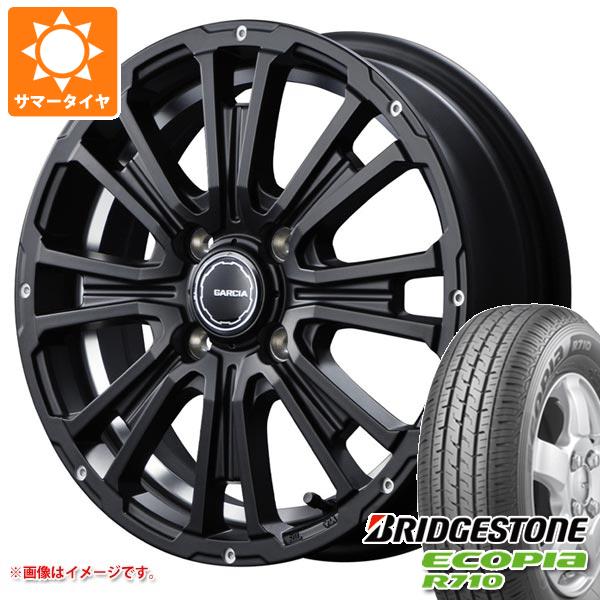 【タイヤ交換対象】スズキ キャリイ DA16T用 サマータイヤ ブリヂストン エコピア R710 145/80R12 86/84N (145R12 8PR相当) SS リボルバーKC 4.0-12 タイヤホイール4本セット