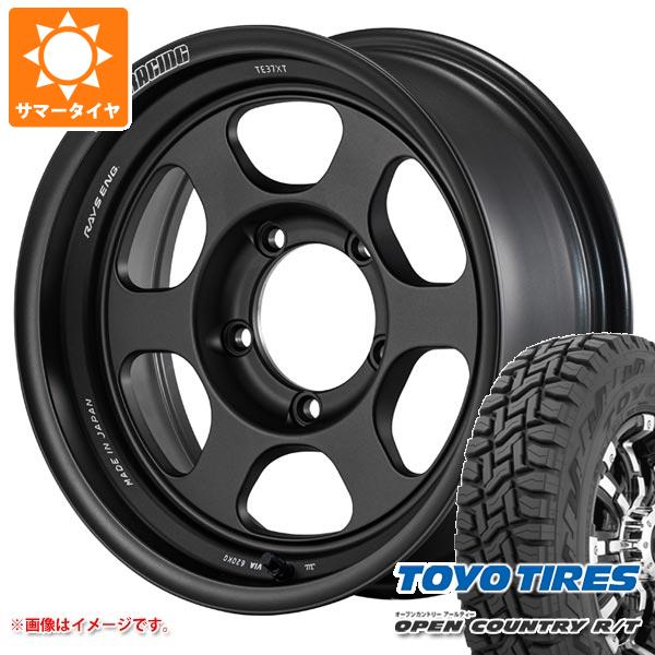 【タイヤ交換対象】ジムニー用 2026年製 サマータイヤ トーヨー オープンカントリー R/T 185/85R16 105/103N LT ホワイトレター レイズ ボルクレーシング TE37XT for J UL 5.5-16 タイヤホイール4本セット|タイヤマックス