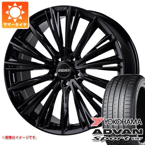 【タイヤ交換対象】アルファード 40系用 サマータイヤ ヨコハマ アドバンスポーツV107 245/45R20 103Y XL V107A レイズ ベルサス クラフトコレクション ヴォウジェ 2223 リミテッド 8.5-20 タイヤホイール4本セット