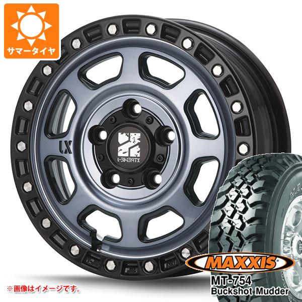 【タイヤ交換対象】タウンエース バン 400系用 2026年製 サマータイヤ マキシス MT-754 バックショットマッダー 195R14C 106/104R 8PR アウトラインホワイトレター MLJ エクストリームJ XJ07 5.0-14 タイヤホイール4本セット