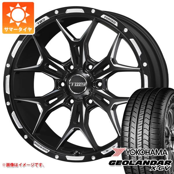 【タイヤ交換対象】ランドクルーザー プラド 150系用 サマータイヤ ヨコハマ ジオランダー X-CV G057 265/50R20 111W XL TWS 306S ジオクロス モノブロック 8.5-20 タイヤホイール4本セット