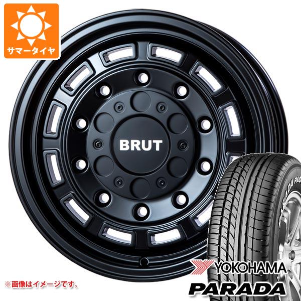 【タイヤ交換対象】ハイエース 200系用 2026年製 サマータイヤ ヨコハマ パラダ PA03 215/65R16C 109/107S ホワイトレター ブルート BR-70 6.5-16 タイヤホイール4本セット