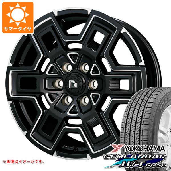 【タイヤ交換対象】ランドクルーザー300用 サマータイヤ ヨコハマ ジオランダー H/T G056 P265/65R18 112T ブラックレター クライメイト デヴグル 8.0-18 タイヤホイール4本セット