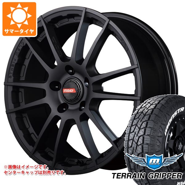 【タイヤ交換対象】トヨタ RAV4 50系用 サマータイヤ モンスタ テレーングリッパー 225/65R17 106T ホワイトレター レイズ グラムライツ 57XR-X 7.0-17 タイヤホイール4本セット