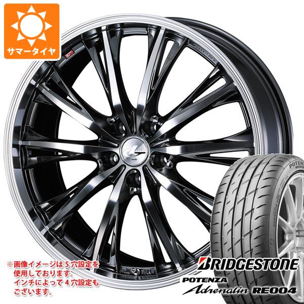 【タイヤ交換対象】サマータイヤ 195/45R17 81W ブリヂストン ポテンザ アドレナリン RE004 レオニス RT 7.0-17 タイヤホイール4本セット
