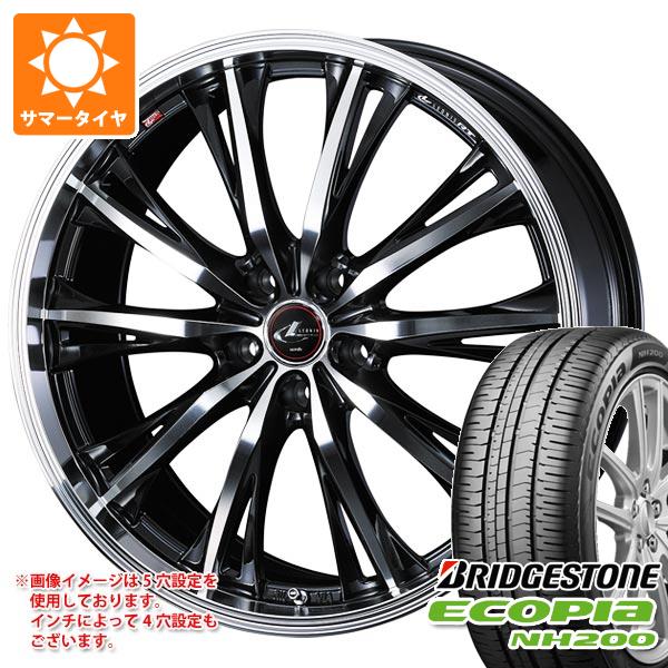 【タイヤ交換対象】サマータイヤ 225/45R17 94W XL ブリヂストン エコピア NH200 レオニス RT 7.0-17 タイヤホイール4本セット|タイヤマックス