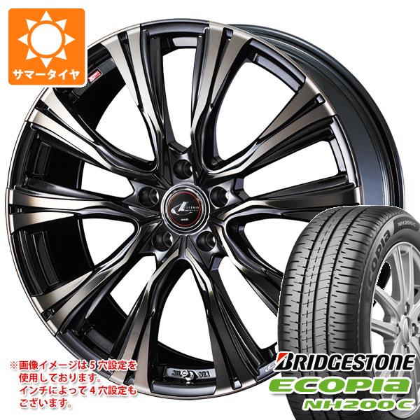 【タイヤ交換対象】2026年製 サマータイヤ 165/55R15 75V ブリヂストン エコピア NH200C レオニス VR 4.5-15 タイヤホイール4本セット