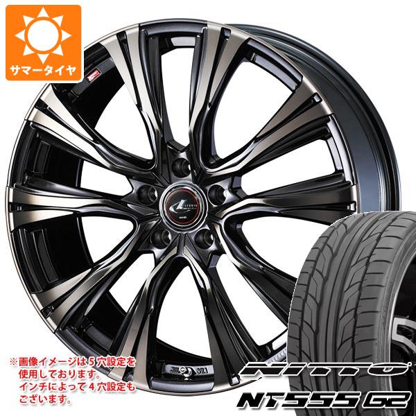 【タイヤ交換対象】サマータイヤ 245/45R19 102Y XL ニットー NT555 G2 レオニス VR 8.0-19 タイヤホイール4本セット