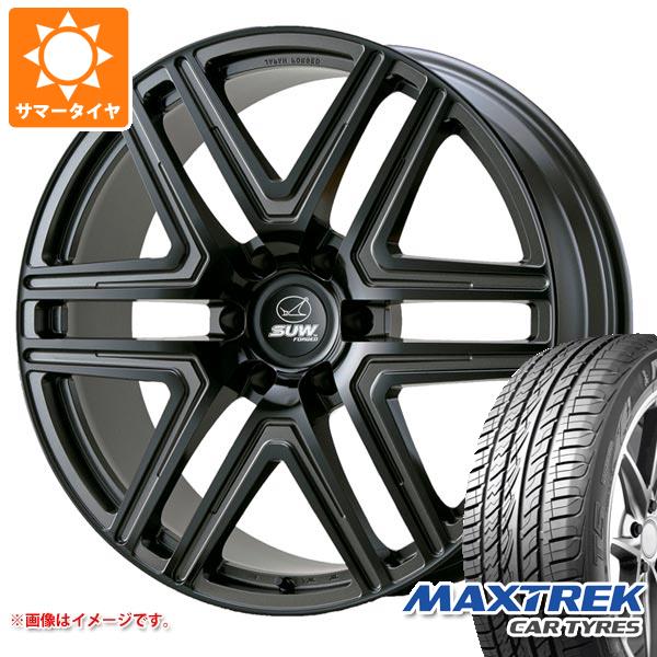 【タイヤ交換対象】ランドクルーザー プラド 150系用 サマータイヤ マックストレック フォルティス T5 265/40R22 106V XL クライメイト ルクソール6 9.5-22 タイヤホイール4本セット|タイヤマックス