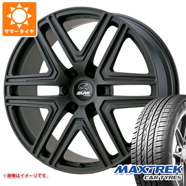 【タイヤ交換対象】ランドクルーザー プラド 150系用 サマータイヤ マックストレック フォルティス T5 265/40R22 106V XL クライメイト ルクソール6 9.5-22 タイヤホイール4本セット|タイヤマックス