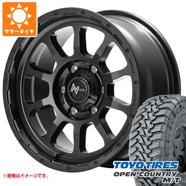 【タイヤ交換対象】5本セット トヨタ FJクルーザー 10系用 サマータイヤ トーヨー オープンカントリー M/T LT265/70R17 121/118P ブラックレター ナイトロパワー M10 パーシング バレルブラックエディション 8.0-17 タイヤホイール5本セット