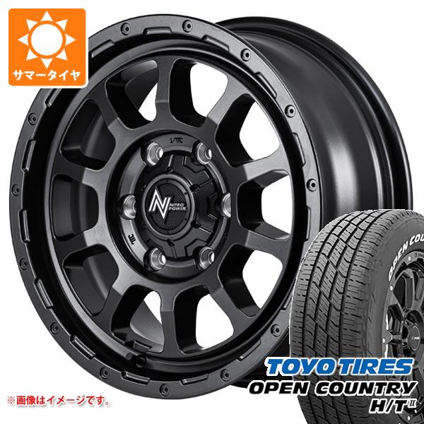 【タイヤ交換対象】トヨタ ハイエース 200系用 2026年製 サマータイヤ トーヨー オープンカントリー H/T2 215/70R16 100H ホワイトレター ナイトロパワー M10 パーシング バレルブラックエディション 6.5-16 タイヤホイール4本セット｜タイヤマックス