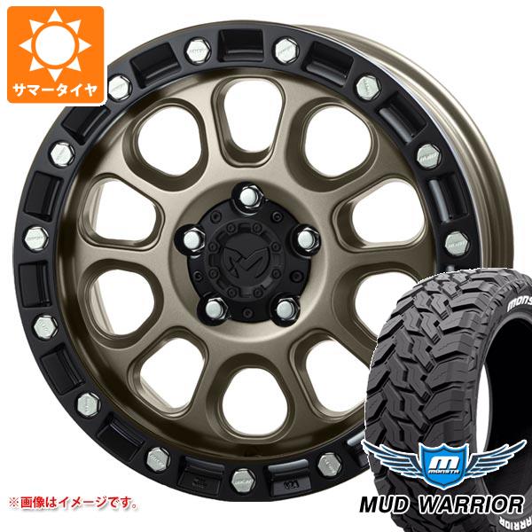【タイヤ交換対象】5本セット ジープ ラングラー JK/JL系用 サマータイヤ モンスタ マッドウォーリアー LT265/70R17 121/118Q ホワイトレター MKW M204 タイヤホイール5本セット