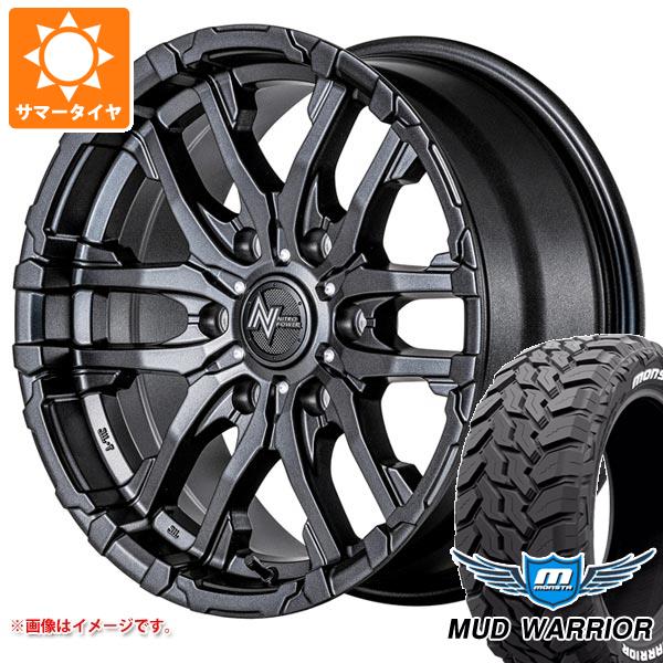 【タイヤ交換対象】ニッサン NV350キャラバン E26用 サマータイヤ モンスタ マッドウォーリアー LT215/70R16 107/105Q ホワイトレター ナイトロパワー M26 クロスファング 6.5-16 タイヤホイール4本セット