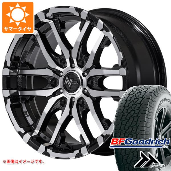 【タイヤ交換対象】ハイラックス 120系用 サマータイヤ BFグッドリッチ トレールテレーンT/A 265/65R17 112T アウトラインホワイトレター ナイトロパワー M26 クロスファング 8.0-17 タイヤホイール4本セット｜タイヤマックス