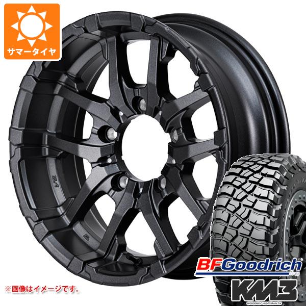 【タイヤ交換対象】5本セット スズキ ジムニーノマド JC74W用 サマータイヤ BFグッドリッチ マッドテレーンT/A KM3 LT225/75R16 115/112Q ナイトロパワー M26 クロスファング 6.0-16 タイヤホイール5本セット