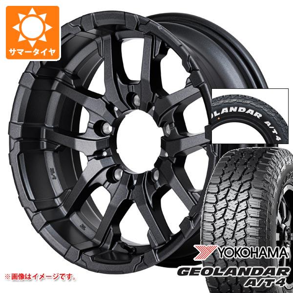 【タイヤ交換対象】ジムニーシエラ JB74W用 サマータイヤ ヨコハマ ジオランダー A/T4 G018 185/85R16 105/103N LT ホワイトレター ナイトロパワー M26 クロスファング 6.0-16 タイヤホイール4本セット｜タイヤマックス