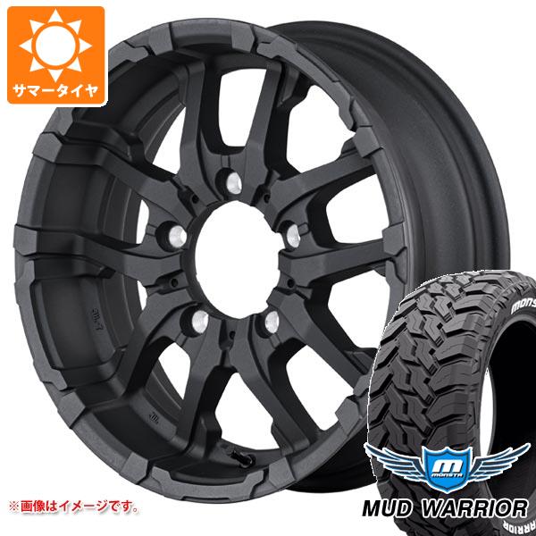 【タイヤ交換対象】スズキ ジムニー JB64W用 サマータイヤ モンスタ マッドウォーリアー LT215/70R16 107/105Q ホワイトレター ナイトロパワー M26 クロスファング 5.5-16 タイヤホイール4本セット
