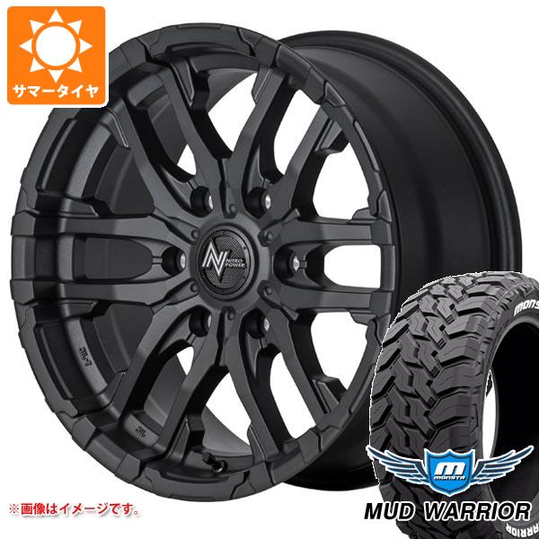 【タイヤ交換対象】トヨタ ハイエース 200系用 サマータイヤ モンスタ マッドウォーリアー LT215/70R16 107/105Q ホワイトレター ナイトロパワー M26 クロスファング 6.5-16 タイヤホイール4本セット