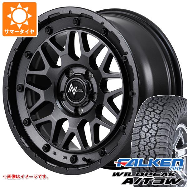 【タイヤ交換対象】RAV4 50系用 サマータイヤ ファルケン ワイルドピーク A/T3W LT225/75R16 115/112Q ナイトロパワー M29 スティンガー 7.0-16 タイヤホイール4本セット|タイヤマックス
