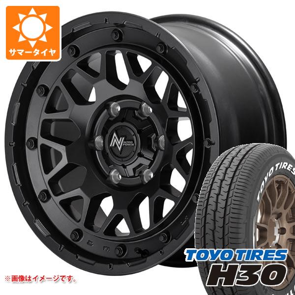 【タイヤ交換対象】トヨタ ハイエース 200系用 サマータイヤ トーヨー H30 215/60R17C 109/107R ホワイトレター ナイトロパワー M29 スティンガー 6.5-17 タイヤホイール4本セット