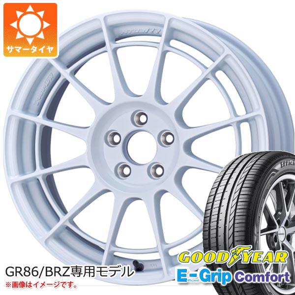 【タイヤ交換対象】サマータイヤ 215/45R17 91W XL グッドイヤー エフィシエントグリップコンフォート エンケイ レーシング レボリューション NT03RR GR86/BRZ用 7.5-17 タイヤホイール4本セット｜タイヤマックス