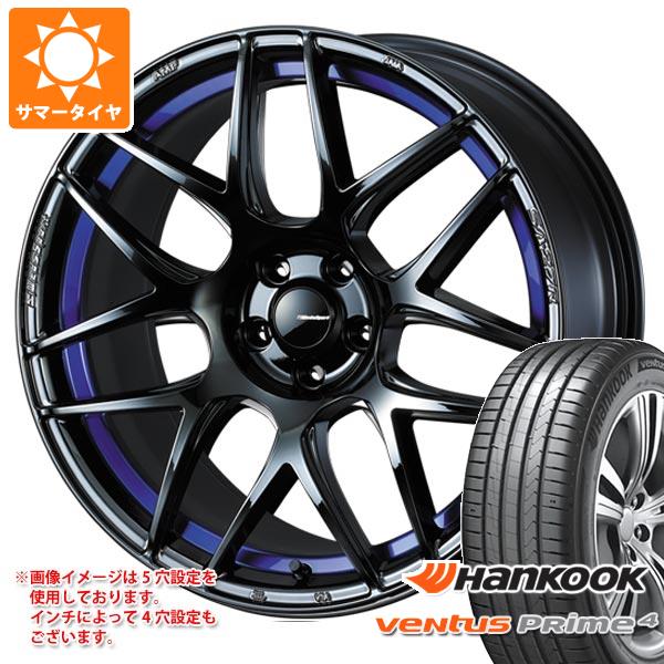 【タイヤ交換対象】サマータイヤ 215/45R17 91W XL ハンコック ベンタス プライム4 K135 ウェッズスポーツ SA-27R 7.5-17 タイヤホイール4本セット