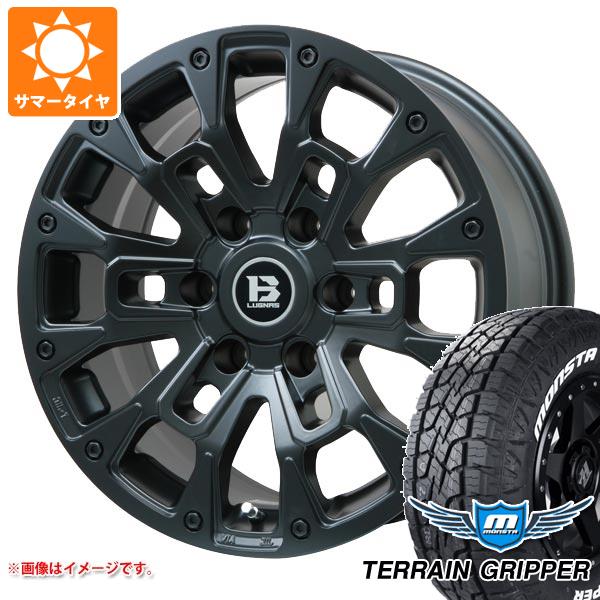 【タイヤ交換対象】ランドクルーザー プラド 150系用 サマータイヤ モンスタ テレーングリッパー 265/70R17 115T ホワイトレター Bラグナス BRD 8.0-17 タイヤホイール4本セット