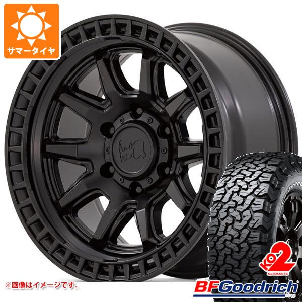 【タイヤ交換対象】ジープ ラングラー JK/JL系用 サマータイヤ BFグッドリッチ オールテレーンT/A KO2 33x12.50R17LT 120S ブラックレター ブラックライノ キャリコ タイヤホイール4本セット
