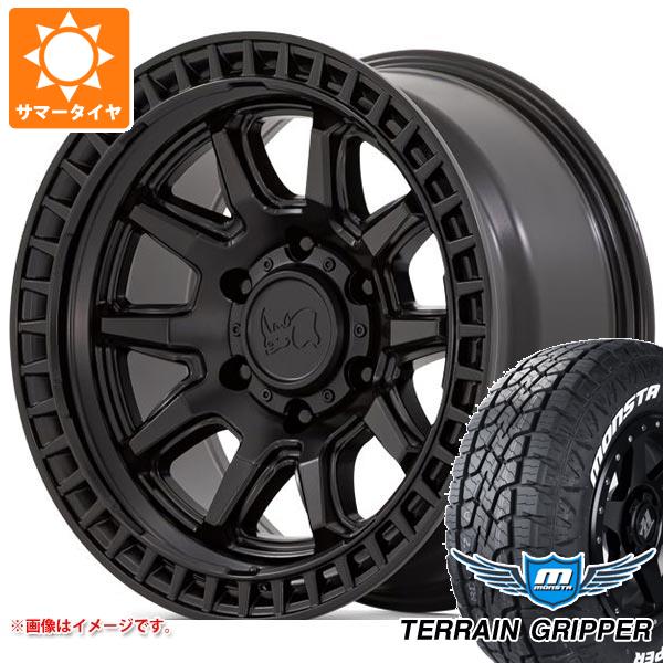 【タイヤ交換対象】5本セット ジープ ラングラー JK/JL系用 サマータイヤ モンスタ テレーングリッパー LT285/70R17 121/118R ホワイトレター ブラックライノ キャリコタイヤホイール5本セット|タイヤマックス