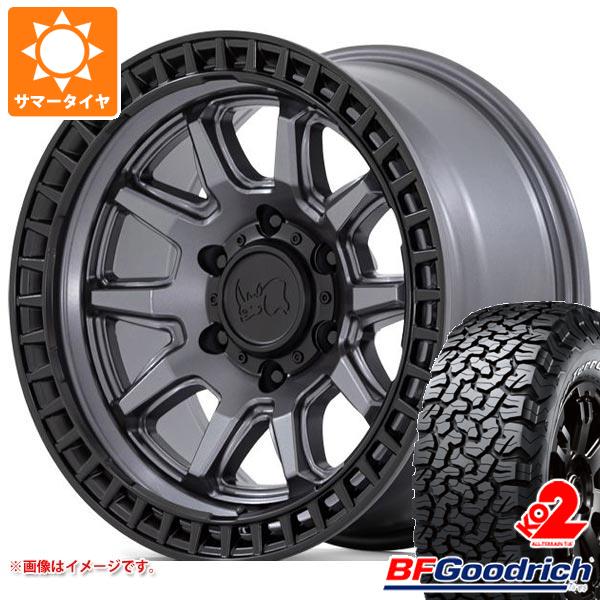 【タイヤ交換対象】5本セット ジープ ラングラー JK/JL系用 サマータイヤ BFグッドリッチ オールテレーンT/A KO2 33x12.50R17LT 120S ブラックレター ブラックライノ キャリコタイヤホイール5本セット|タイヤマックス