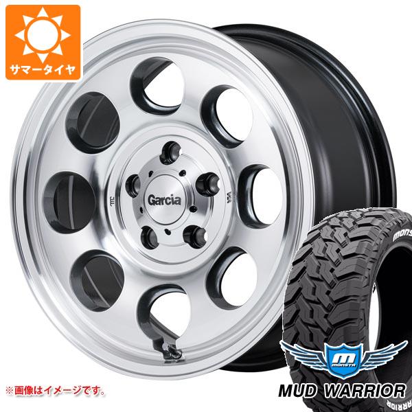 【タイヤ交換対象】ミツビシ デリカD5用 サマータイヤ モンスタ マッドウォーリアー LT235/70R16 104/101Q ホワイトレター ガルシア パーム8 7.0-16 タイヤホイール4本セット