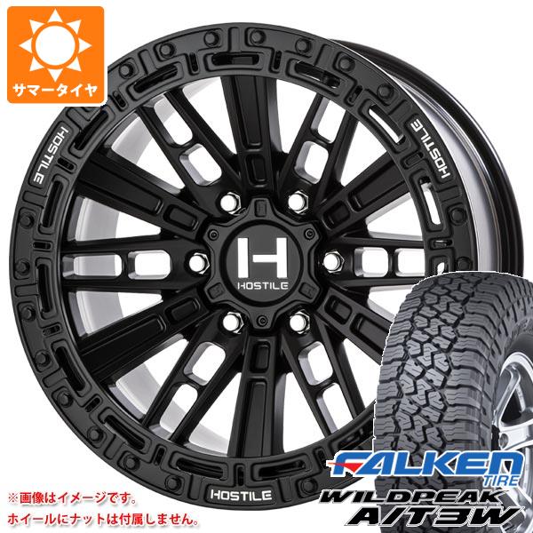 【タイヤ交換対象】ランドクルーザー プラド 150系用 サマータイヤ ファルケン ワイルドピーク A/T3W LT285/70R17 116Q HOSTILE H129 モハベ 9.0-17 タイヤホイール4本セット