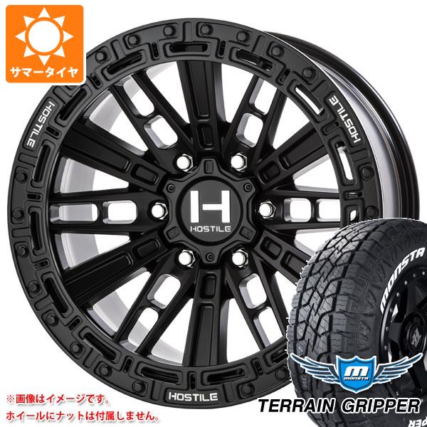 【タイヤ交換対象】FJクルーザー 10系用 サマータイヤ モンスタ テレーングリッパー LT285/70R17 121/118R ホワイトレター HOSTILE H129 モハベ 9.0-17 タイヤホイール4本セット