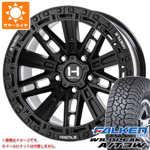 【タイヤ交換対象】ジープ ラングラー JK/JL系用 サマータイヤ ファルケン ワイルドピーク A/T3W LT285/70R17 116Q HOSTILE H129 モハベ タイヤホイール4本セット