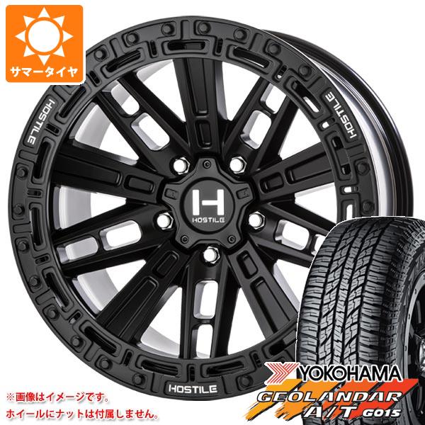 【タイヤ交換対象】ジープ ラングラー JK/JL系用 サマータイヤ ヨコハマ ジオランダー A/T G015 P285/70R17 117T アウトラインホワイトレター HOSTILE H129 モハベ タイヤホイール4本セット｜タイヤマックス