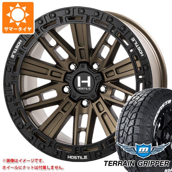 【タイヤ交換対象】5本セット ジープ ラングラー JK/JL系用 サマータイヤ モンスタ テレーングリッパー LT285/70R17 121/118R ホワイトレター ホスタイル H129 モハベ タイヤホイール5本セット｜タイヤマックス