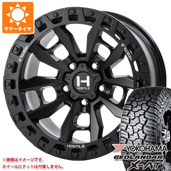 【タイヤ交換対象】5本セット ジープ ラングラー JK/JL系用 2026年製 サマータイヤ ヨコハマ ジオランダー X-AT G016 LT285/70R17 121/118Q ブラックレター ホスタイル H130 クランドン タイヤホイール5本セット|タイヤマックス
