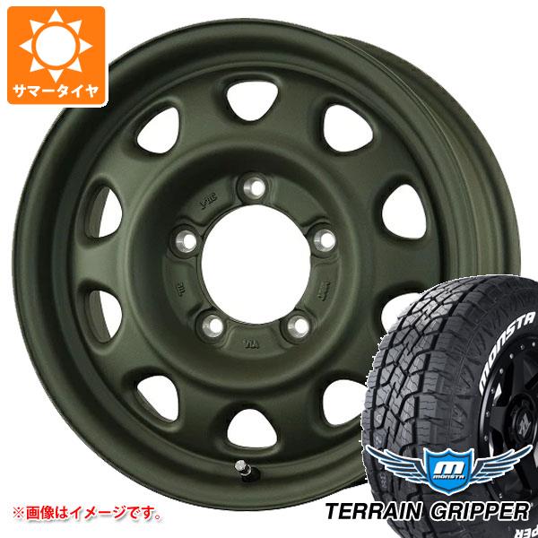 【タイヤ交換対象】ジムニー用 サマータイヤ モンスタ テレーングリッパー 175/80R16 91S ホワイトレター ランドフット SWZ 5.5-16 タイヤホイール4本セット｜タイヤマックス