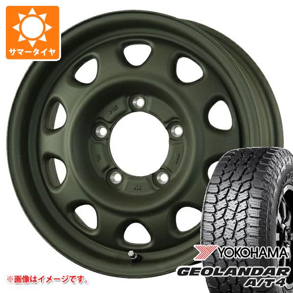 【タイヤ交換対象】5本セット スズキ ジムニー JB64W用 サマータイヤ ヨコハマ ジオランダー A/T4 G018 215/70R16 100H ブラックレター ランドフット SWZ 5.5-16 タイヤホイール5本セット|タイヤマックス