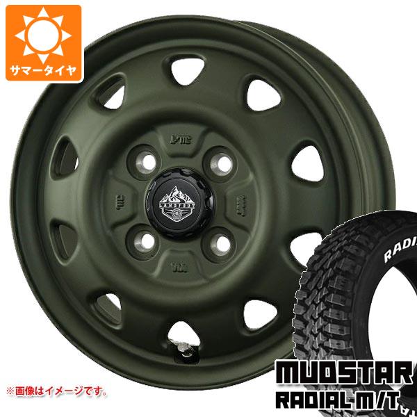 【タイヤ交換対象】ミツビシ デリカミニ B30系用 サマータイヤ マッドスター ラジアル M/T 165/65R15 81S ホワイトレター ランドフット SWZ 4.5-15 タイヤホイール4本セット