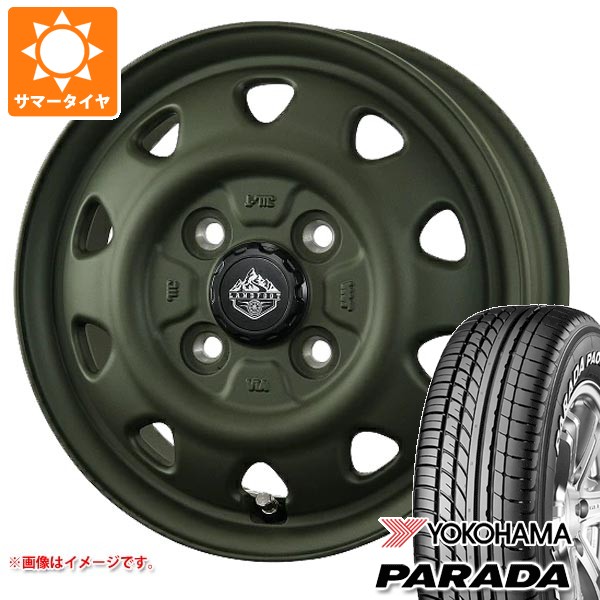 【タイヤ交換対象】スズキ キャリイ DA16T用 サマータイヤ 2026年製 ヨコハマ パラダ PA03 165/55R14C 95/93N ブラックレター ランドフット SWZ 4.5-14 タイヤホイール4本セット