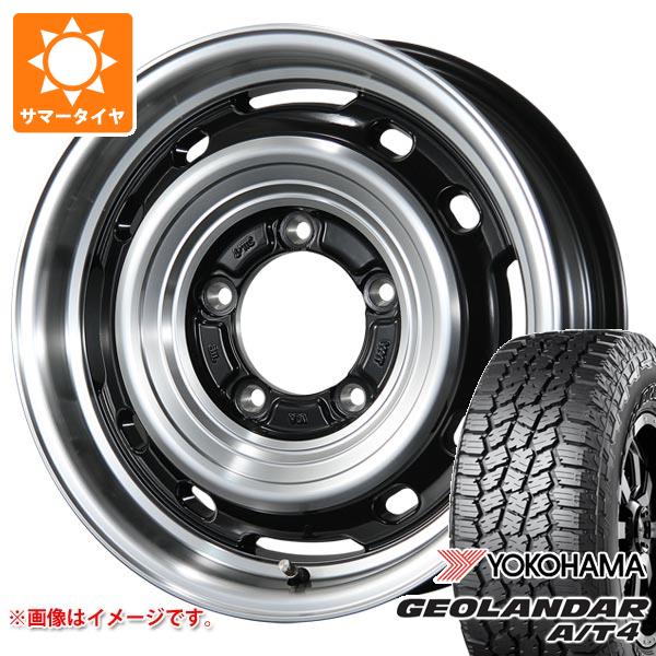 【タイヤ交換対象】5本セット スズキ ジムニー JB64W用 サマータイヤ ヨコハマ ジオランダー A/T4 G018 215/70R16 100H ブラックレター ランドフット XFG 5.5-16 タイヤホイール5本セット|タイヤマックス