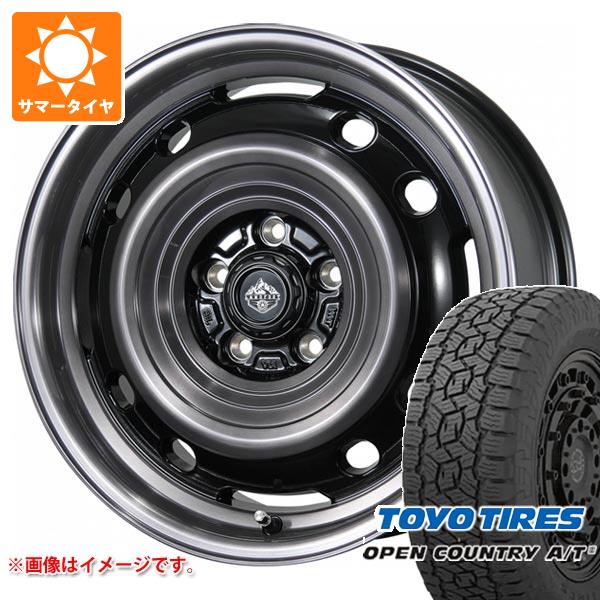 【タイヤ交換対象】ミツビシ デリカD5用 サマータイヤ トーヨー オープンカントリー A/T3 235/70R16 106T ブラックレター ランドフット XFG 7.0-16 タイヤホイール4本セット