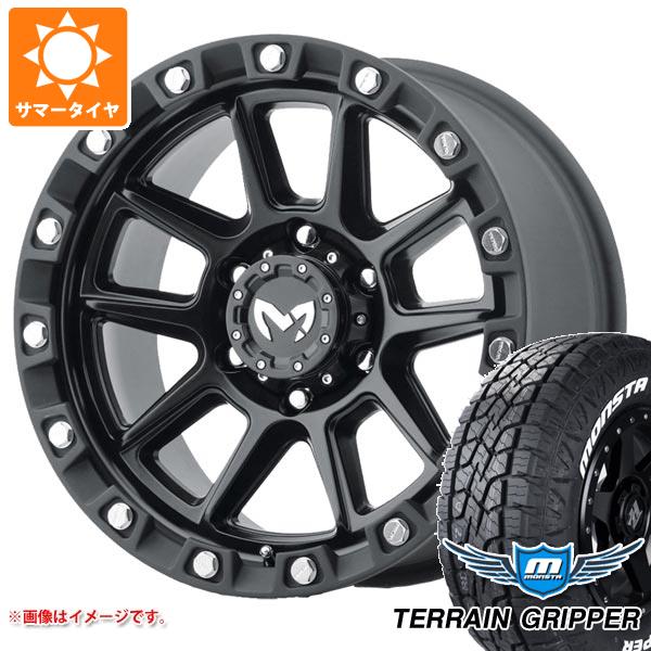 【タイヤ交換対象】FJクルーザー 10系用 サマータイヤ モンスタ テレーングリッパー LT285/70R17 121/118R ホワイトレター MKW M205 8.5-17 タイヤホイール4本セット|タイヤマックス