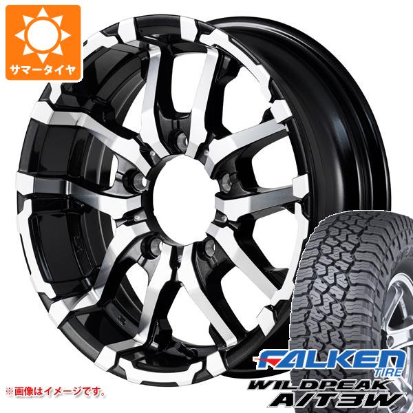【タイヤ交換対象】ジムニーシエラ JB74W用 サマータイヤ ファルケン ワイルドピーク A/T3W LT225/75R16 115/112Q ナイトロパワー M26 クロスファング 6.0-16 タイヤホイール4本セット|タイヤマックス