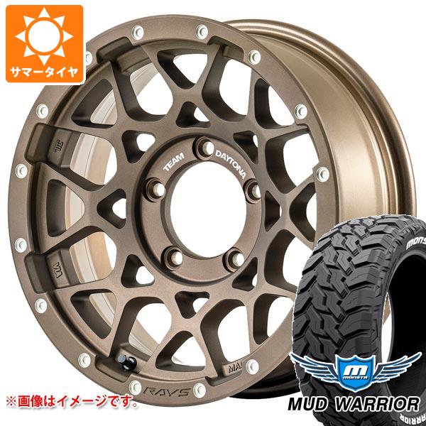 【タイヤ交換対象】スズキ ジムニーノマド JC74W用 サマータイヤ モンスタ マッドウォーリアー LT215/70R16 107/105Q ホワイトレター レイズ デイトナ M8 6.0-16 タイヤホイール4本セット